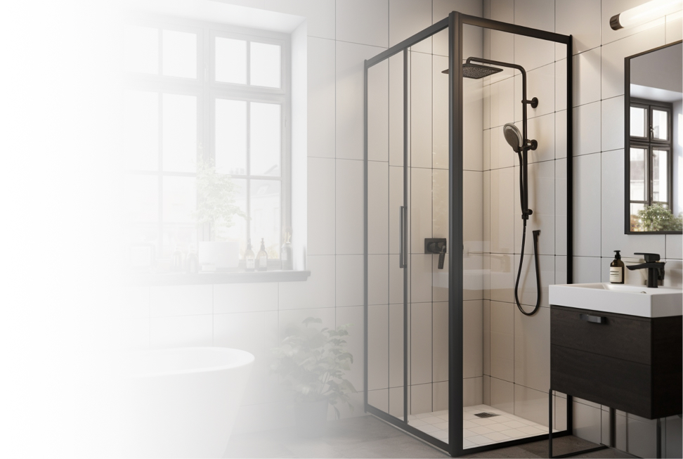 Стеклянные душевые по эксклюзивным проектам, изготовление стеклянных душевых от компании «Стекло Кубани»